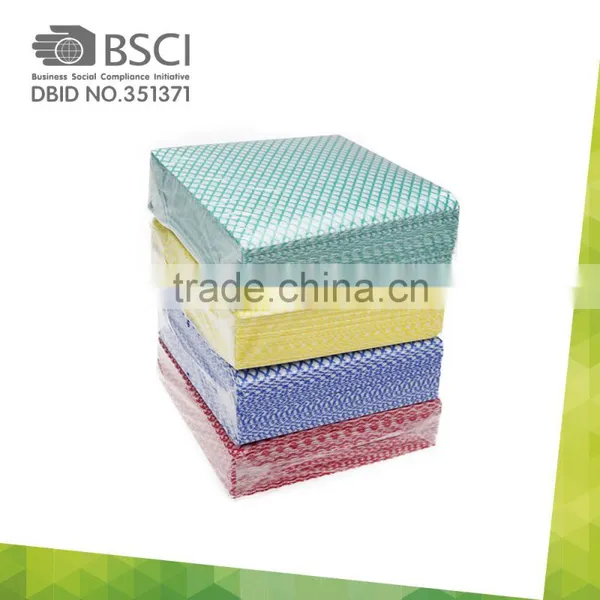House Keeping Cleaning Wipes/ Cleaning Fabric Cheap Dish Washing Cloth High Quality Kinds of Viscose and Polyester Non Woven Cle photo-6