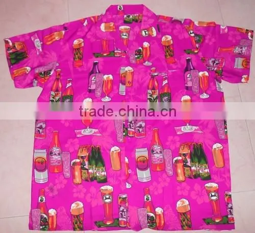 Beer Bottle Print Hawaiian Shirts photo-6