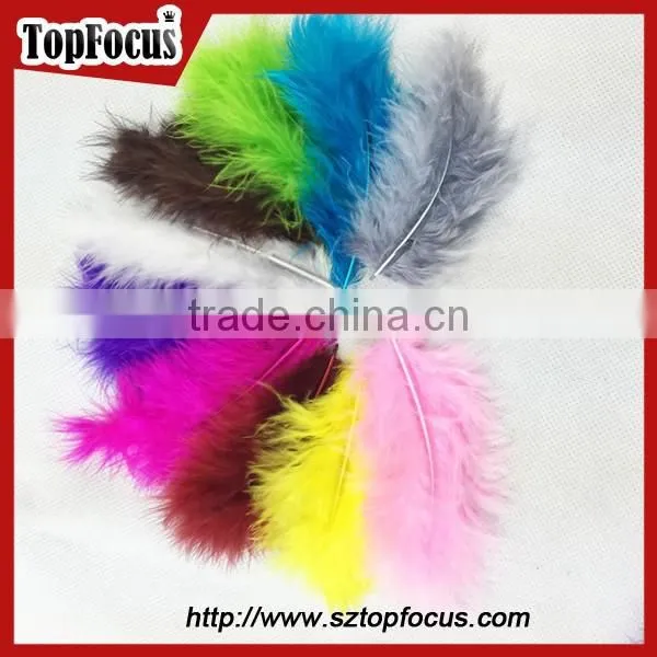 Wholesale Colorful Natural Decorations Turkey Marabou Loose Bulk Feathers photo-2