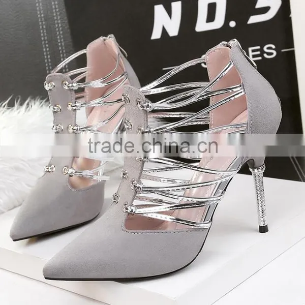Zm50267b Cusp Fashion Women High Heel Sandals Sexy Stiletto Heel Roman Shoes Lady photo-4