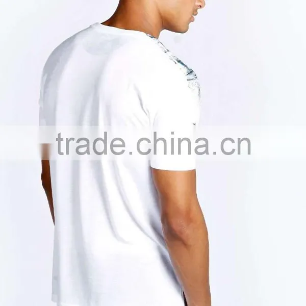 Custom Peacock Feather Printed T-shirt for Men photo-2