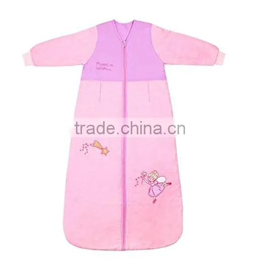 China Applique Wearable Organic Cotton Sleeping Bag Sale photo-5