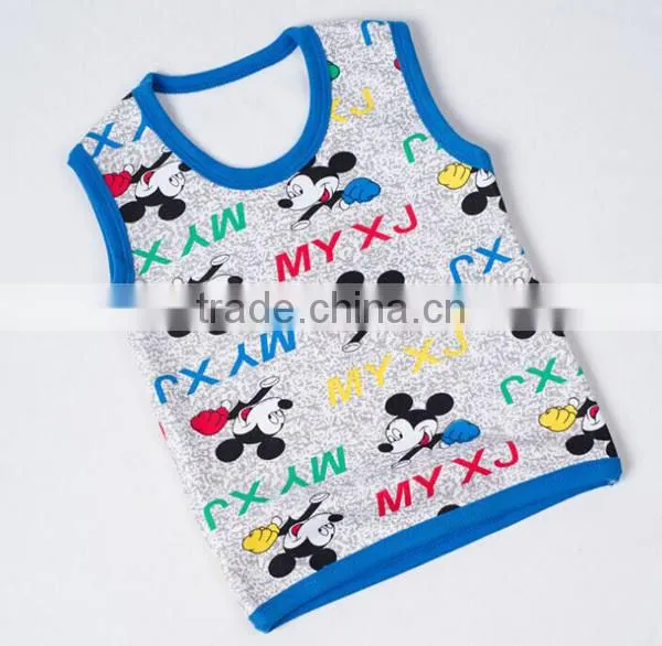 China Factory Custom Thick Kids Thermal Cotton Warm Tank Top photo-3
