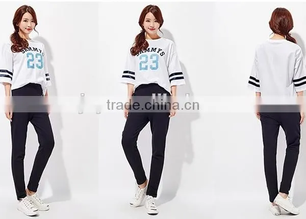 Female Black Knitting Leisure Trousers of Radish photo-3