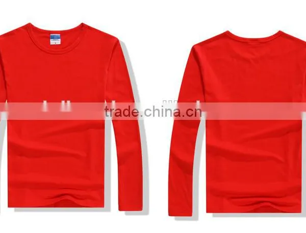 Wholesale Plain Cheap Custom t Shirt Printing Long Sleeve Blank T Shirts photo-2