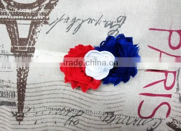Boutique Girls 4th of July Headband Wholesale, Shabby Flower Headband Artificial photo-3