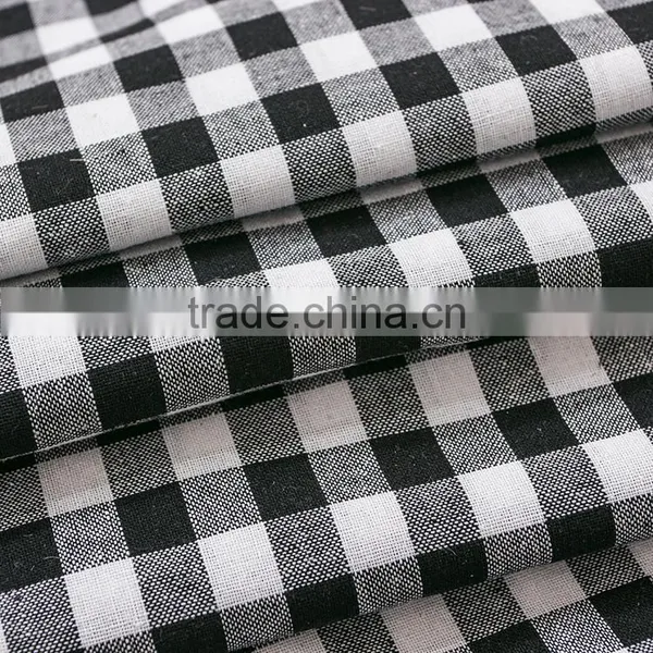 Factory Stock Check Plaid Cotton Shirt Fabric Factory photo-5