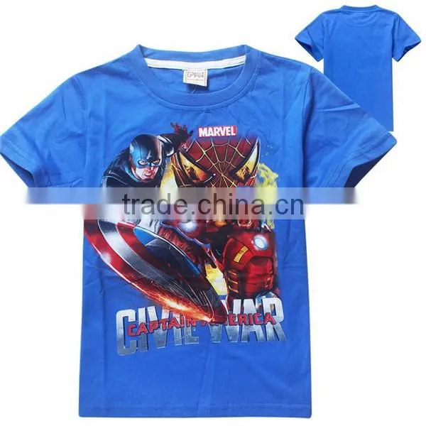 Latest Movie Captain America 3 Iron Man T-Shirts Captain America 3 Civil War Children's T Shirts Wholesale Short Sleeve T-Shirts photo-4