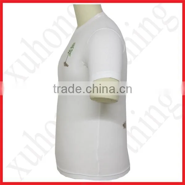 Tshirts With Logo Rubber Printing Ring Spun Cotton photo-2