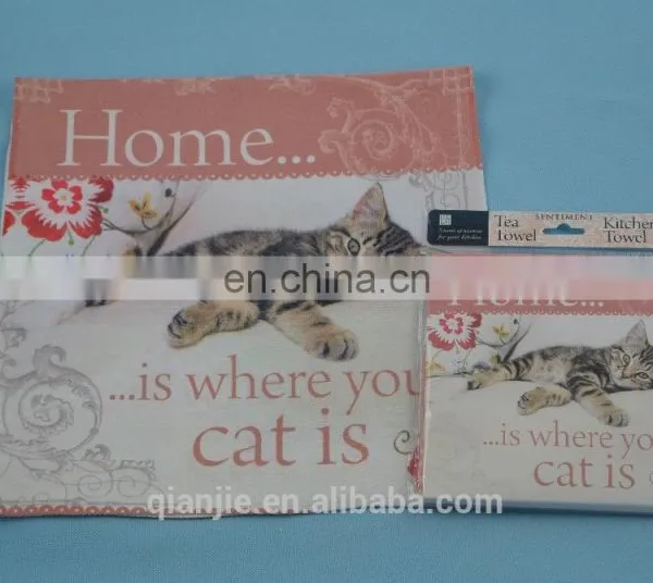 FOR ALL Age Group and Woven Technics Custom Tea Towel Digital Printing photo-3