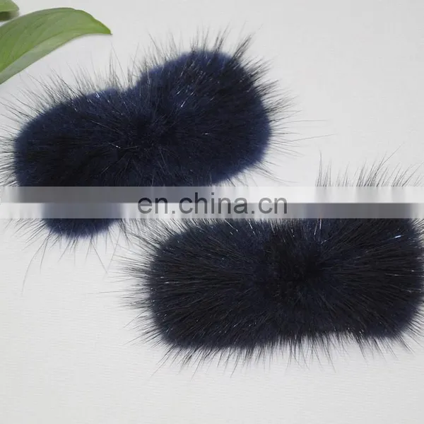 Handmade Real Fur Decoration Wholesale Genuine Fur Bowknot for Girl photo-2