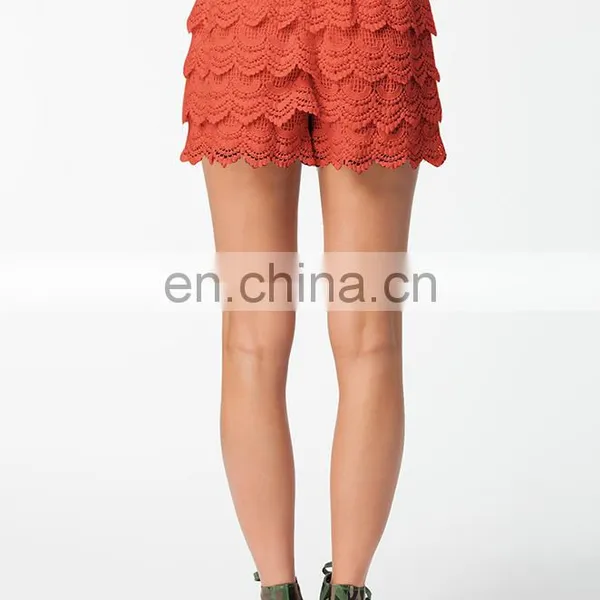 Wholesale Elegant Ladies Crochet Lace Shorts Lace Shorts photo-5