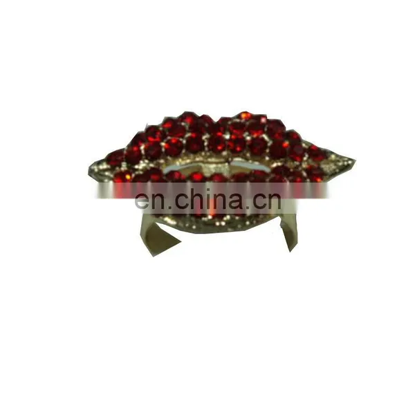 Eye-dazzling Diomand Wedding Lip Gloss Ring