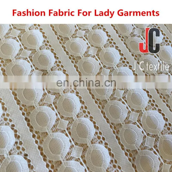 AL010 Shaoxing JC Wholesale Nylon Spandex Elastic Lace Trim Lace Fabric African Tulle High Quality Lace photo-3