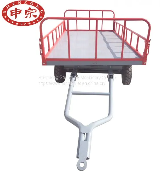 Turntable Solid Tire 2000kgs Airport Baggage Trailer for Sale photo-2