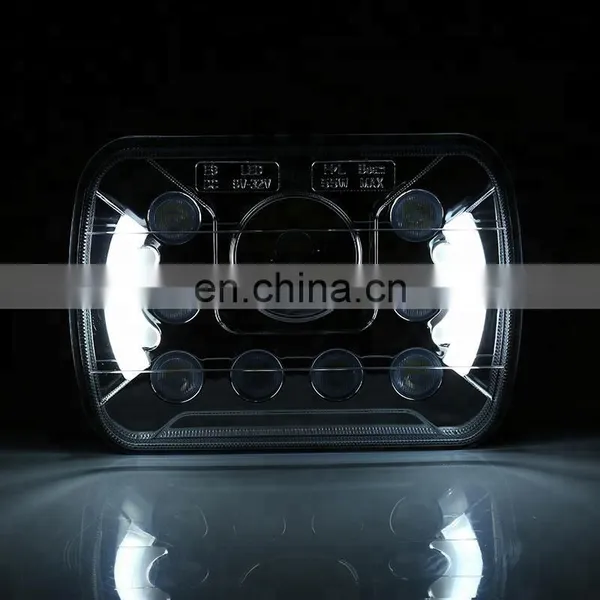 CZG-5755 55 Watt 5*7" White DRL Daytime Running Assembly Emark 12v Led Headlight for Jeep Truck photo-5