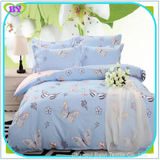 100% Polyester Fabric Pigment Printing Bedsheet Microfiber Woven Fabric for Home Textile Microfiber Bedding Set photo-5