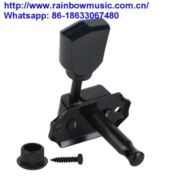 Right Inline Guitar Locking Tuning Pegs Tuner Machine Head for Fender Strat Tele Guitar Parts Replacement 1:18 Big Button photo-2