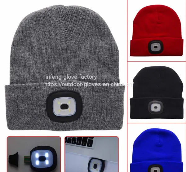 рабочая шапка, зимняя шапка с фонариком, кепка с фонариком