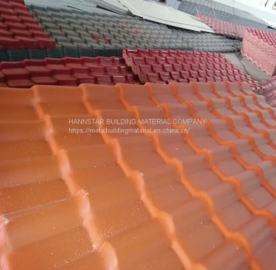 Different Color Synthetic Resin Tile UPVC Tiles Used for Roof