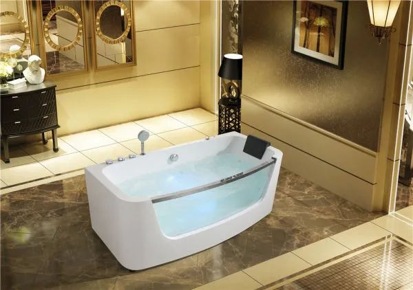Foshan Factory Massage Summer Whirlpool Indoor Bathtub Jacuzzi Size 1.6m and 1.7m