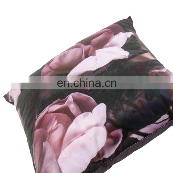 Home Decor Square 18x18 Inches Pillow Case Black and Purple Flowers Vintage Style Watercolor Decorative Pillowcase photo-6