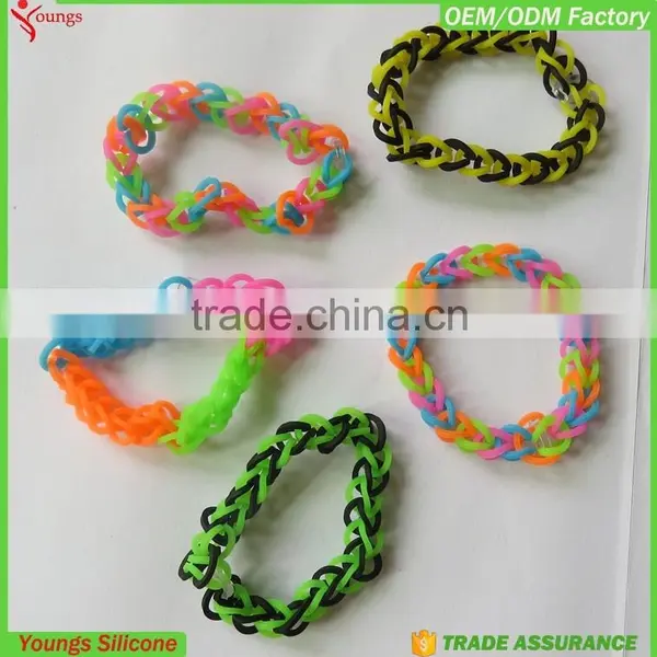 HuiZou Youngsilicone Hottest Sale Bracelet Eco-friendly Silicone Material Wrap Bracelet Braided Silicone Bracelets photo-6