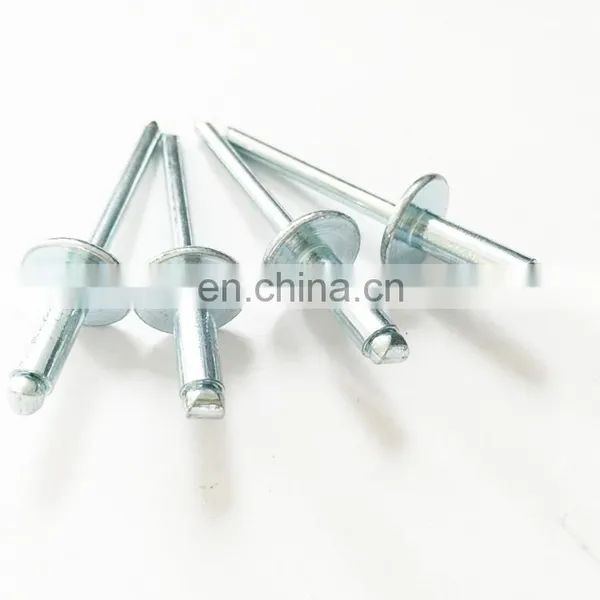 4.8*19mm Large Flange Blind Rivet Din7337 Dome Head Pop Rivet 5052 Aluminum Blind Rivet photo-5