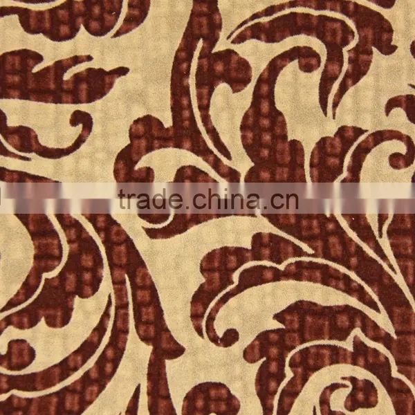 Flock on Flock Fabric for Sofa With Flower Pattern Elegant Dignity photo-4