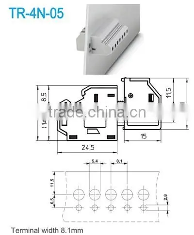 Electrical Feedthroughs Terminal Block Connector With Pitch 8.10mm photo-2