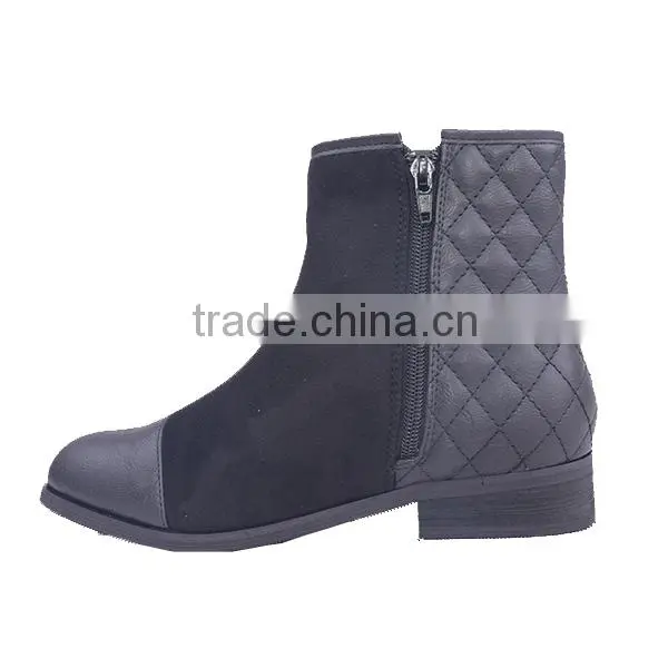 Wholesale Women Three Elements Upper Ankle Boots Motorcycle Dealer Boots China photo-4