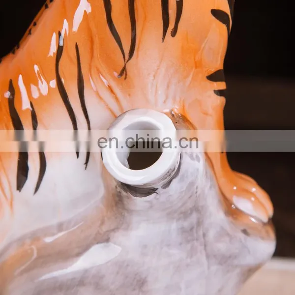Chinese Zodiac Series Tiger Cute and Mini Ceramic Wine Bottle photo-3