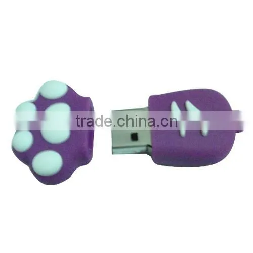 Environmental Soft PVC USD Flash Drives 2G/4G/8G/16G/32G photo-2
