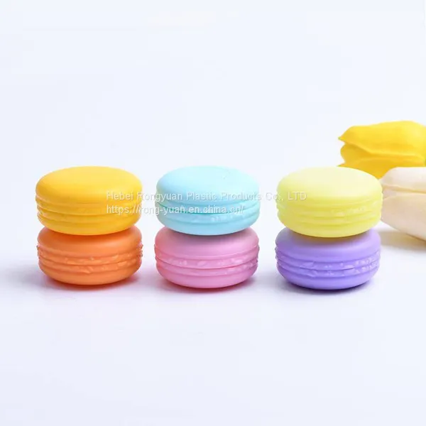 Wholesale 5 g 10 g Mini Macaron Shape Colorful Cosmetic Plastic Jar for Ointment Cream for Lip Balm Gloss Eye Shadow photo-5