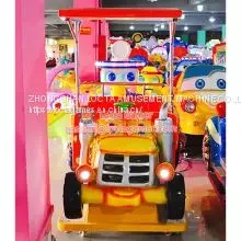 Zhongshan Tai Le Play Children Indoor and Outdoor Coin-operated Self-service Rocking Car Rocking Machine Revenue Mall Two-person Tractor FRP Music Seats photo-5