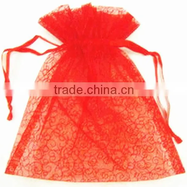 Red Present Pouch and Gift Bags With Rope for Outdoor Packing/car-trip Snacks/candy/gifts photo-3