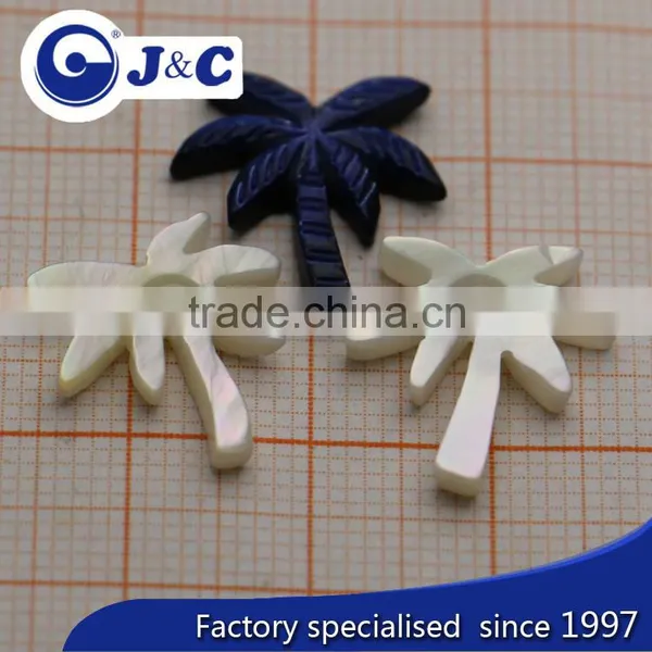 Coconut Tree Shape MOP Shell Buttons,pearl Shell Brooch photo-3
