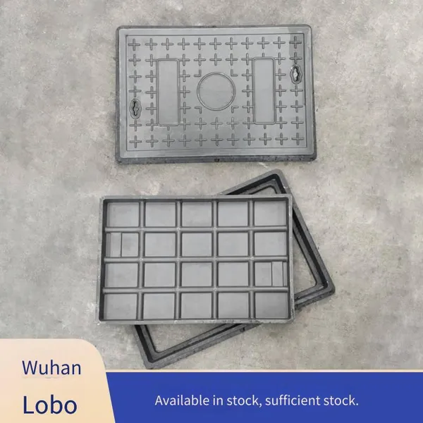 Lubao Square Manhole Covers Made of Composite Resin Material, Manufacturer for Park Inspection Wells 300*400, Green and Environment-friendly for Gardens photo-2