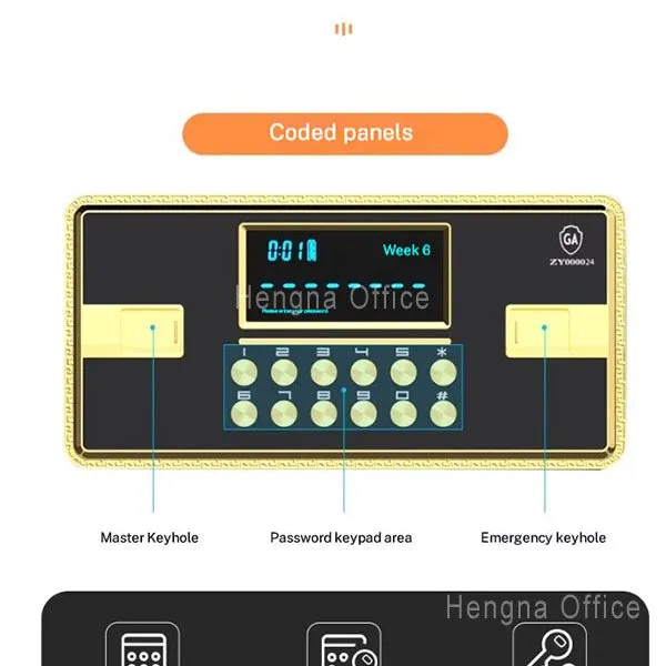 Smart Anti-theft Compact Hotel Safe | With Biometric Fingerprint Lock | 60cm Mini WIFI Safe for Small Guest Rooms photo-5