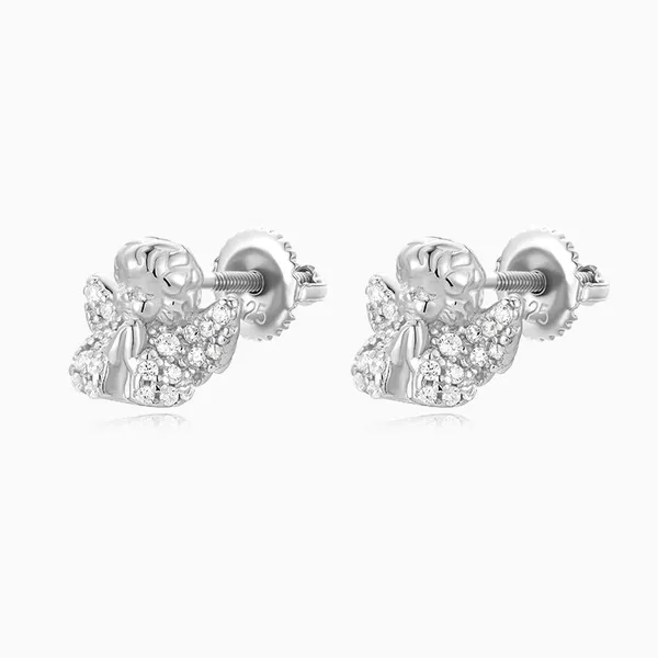 Shining Star Jewelry New Fashion Hip Hop Mens Silver Ship Anchor Rudder Earrings