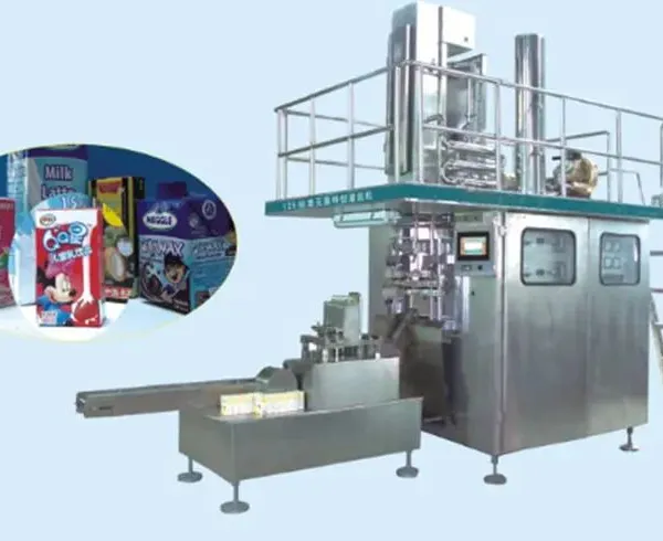 Dairy Machine China Low Price High Speed Automatic Juice Filling and Packing Machine Aseptic Carton Brick Box for Beverage Production Line Ice Cream Filling photo-6