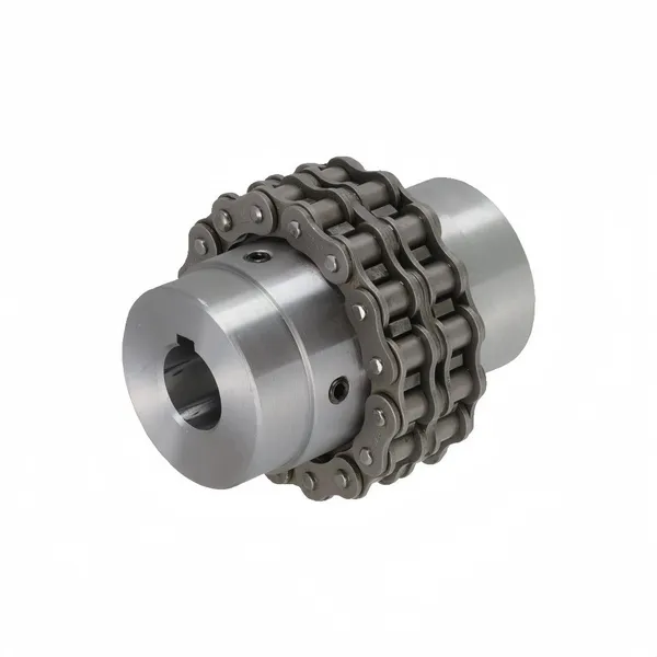 High Torque Flexible Roller Chain Coupling With Aluminum Cover for Heavy Duty Machinery Applications