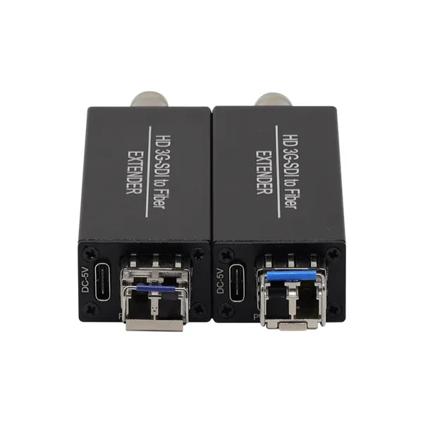 Ultra Compact 3G-SDI to Fiber Converter 1080P60Hz Mini HD-SDI Fiber Extender Uncompressed 1080P Comply With SMPTE 424M/292M photo-2
