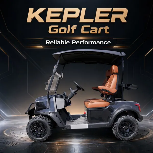 Kepler Smart Connect 4 Passenger Golf Car With GPS Fleet Management System 72V Lithium AC Motor Electric Golf Cart photo-5
