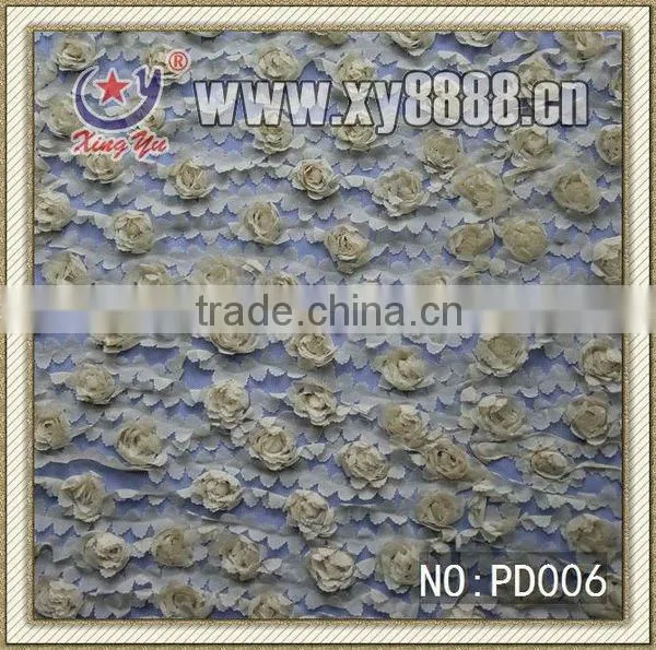 Fashion Cording Satin Chiffon Taffeta Embroidery