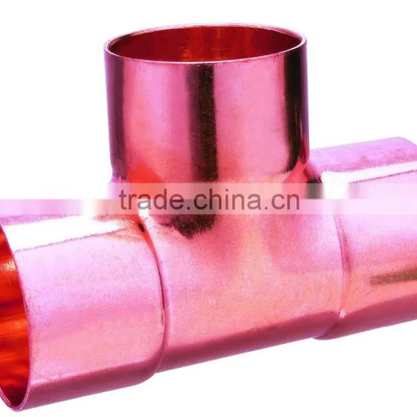 J9009 Online Shopping Best Seller Plumbing Pipe Fitting Copper Equal Tee photo-3