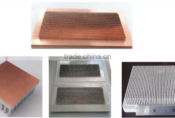 Low Price Customized Black Anodized 1070 Aluminum Cold Forging Pin Fin Heatsink (cold Forging Heatsink) photo-3