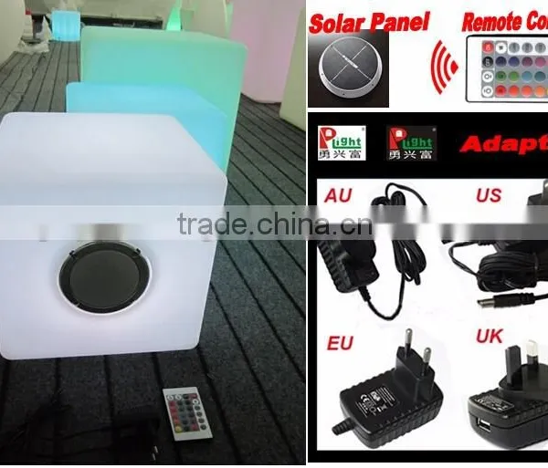 Solar LED Light Cube With Bluetooth Stereo & Remote Control & Solar YXF-4343BS photo-2