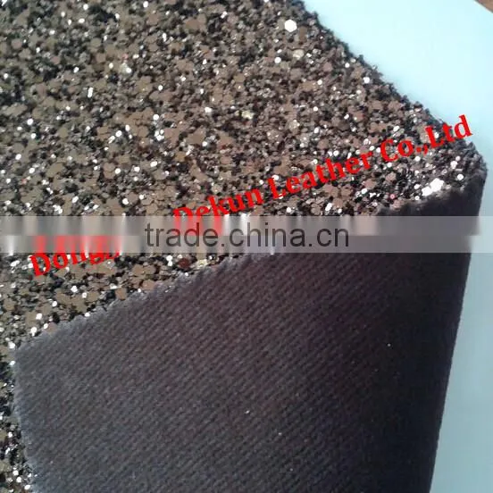 Hot Sale Glitter Velvet Fabric for Bags and Shoes,glitter Fabric Wallpaper photo-5