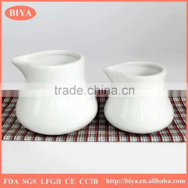 Chaozhou Factory Directly Ceramic Bulk Spice Jar Porcelain Small Milk Jar,milk Pot, Juice Jar and Coffee Jar for Dinner Jar
